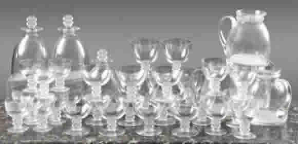 Rene Lalique Pitcher Vougeot