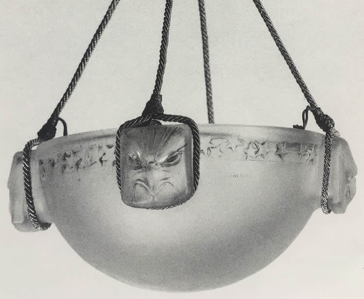 Rene Lalique Aigles Frise Lierre Cire Perdue Chandelier