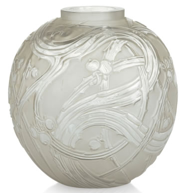 Rene Lalique Vase Baies