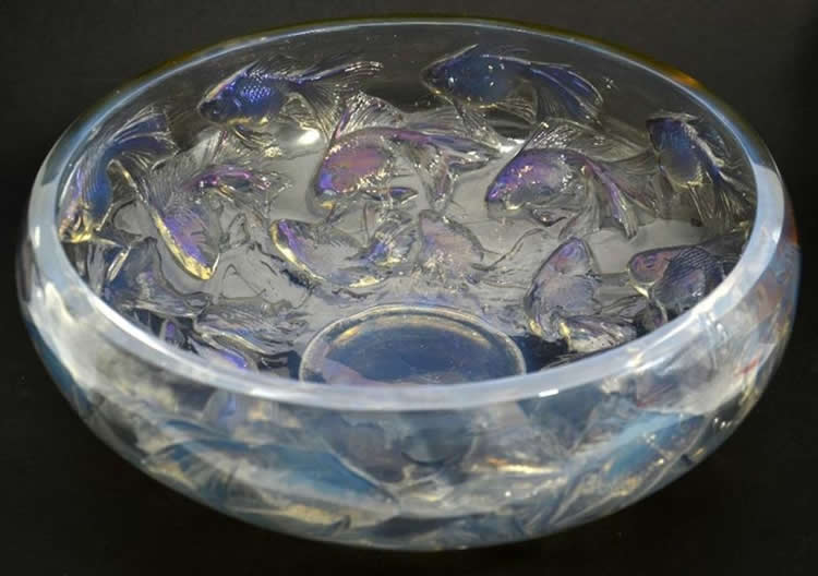 Rene Lalique Bowl Cyprins