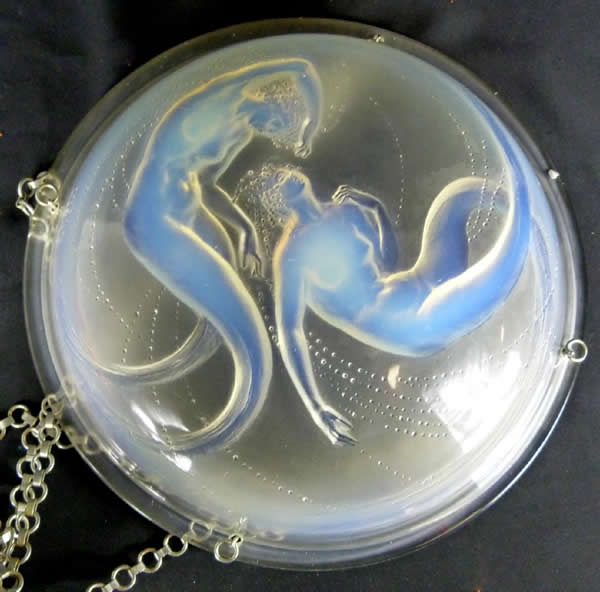 Rene Lalique Light Fixture Deux Sirenes