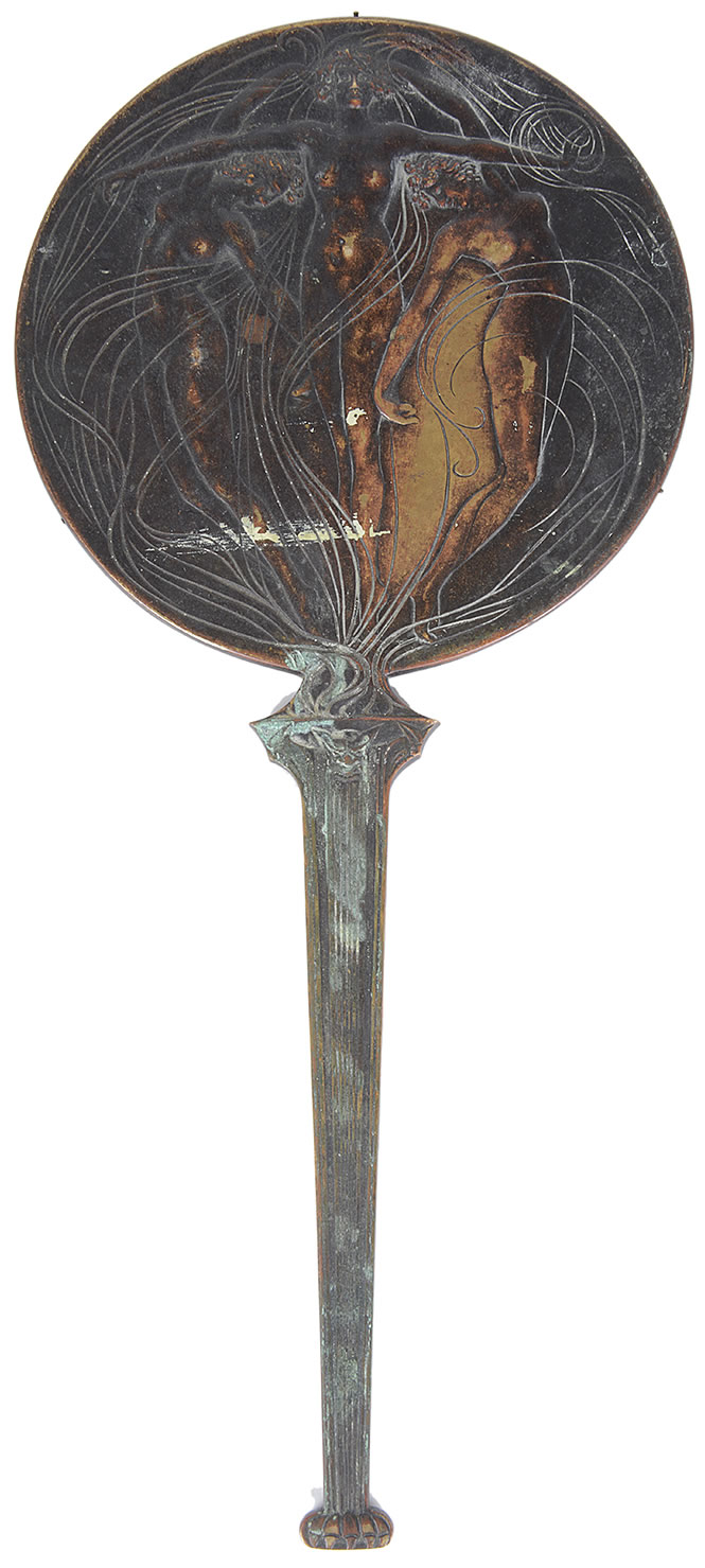 Rene Lalique Mirror Devil And Three Graces