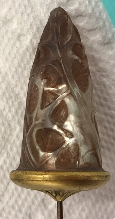 Rene Lalique Feuilles Stickpin