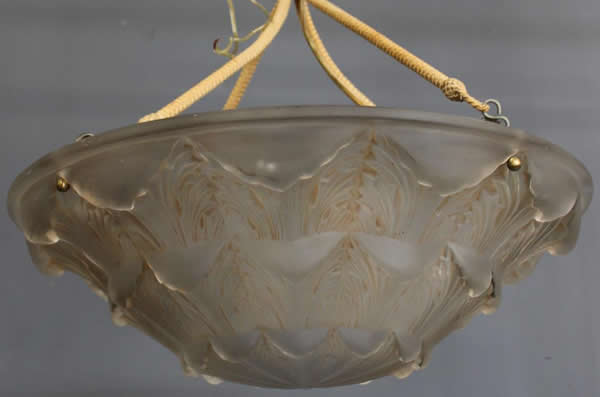 Rene Lalique Chandelier Gaillon