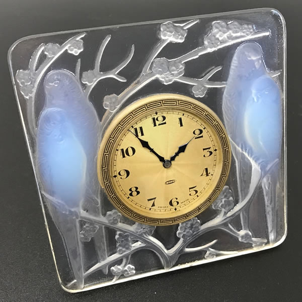 Rene Lalique Clock Inseparables