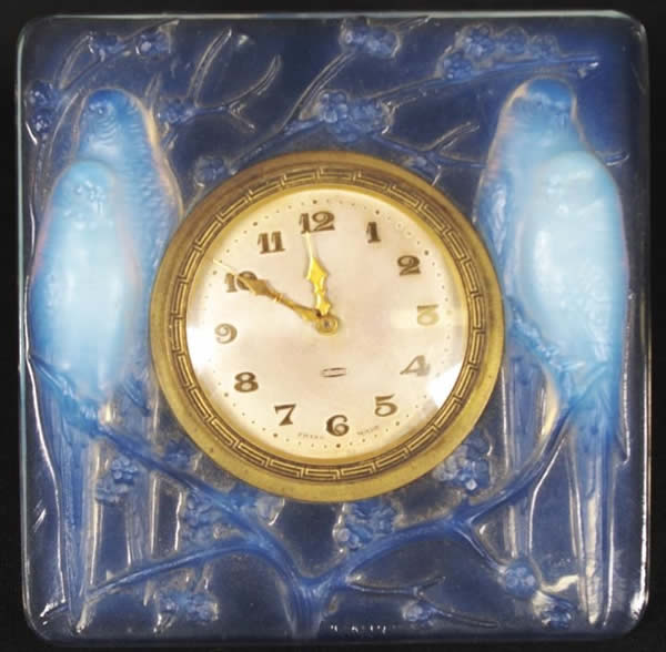 Rene Lalique Clock Inseparables