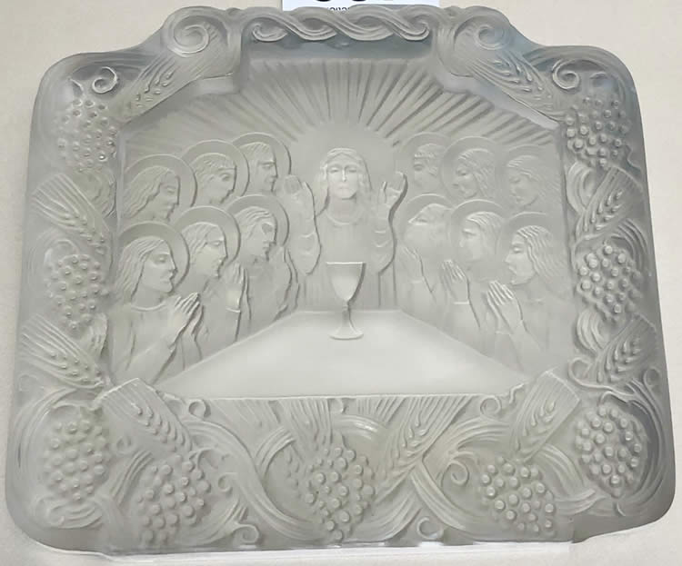Rene Lalique La Sainte Cene Paperweight