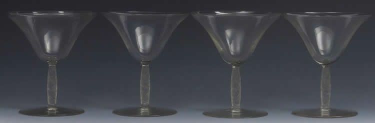 Rene Lalique Champagne Glass Logelbach