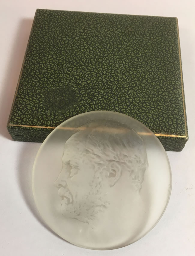 Rene Lalique Medallion Louis Pasteur