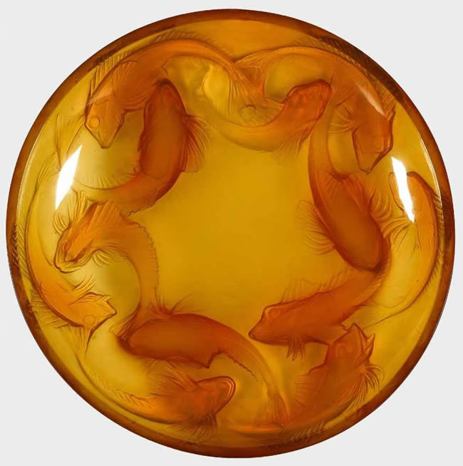 Rene Lalique Shallow Bowl Martigues