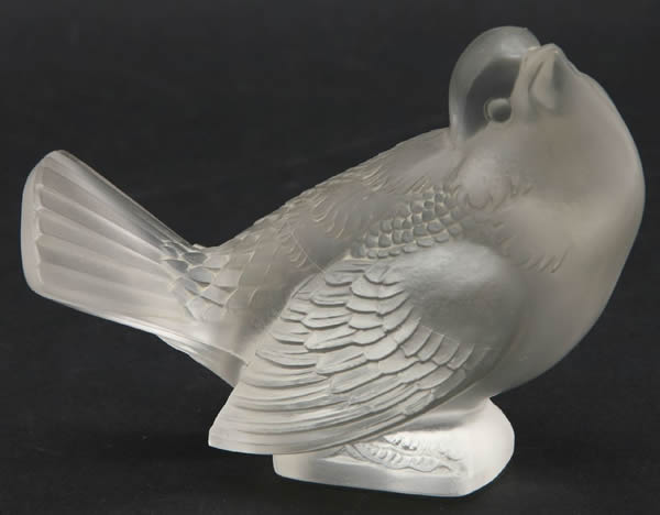 Rene Lalique Paperweight Moineau Moqueur