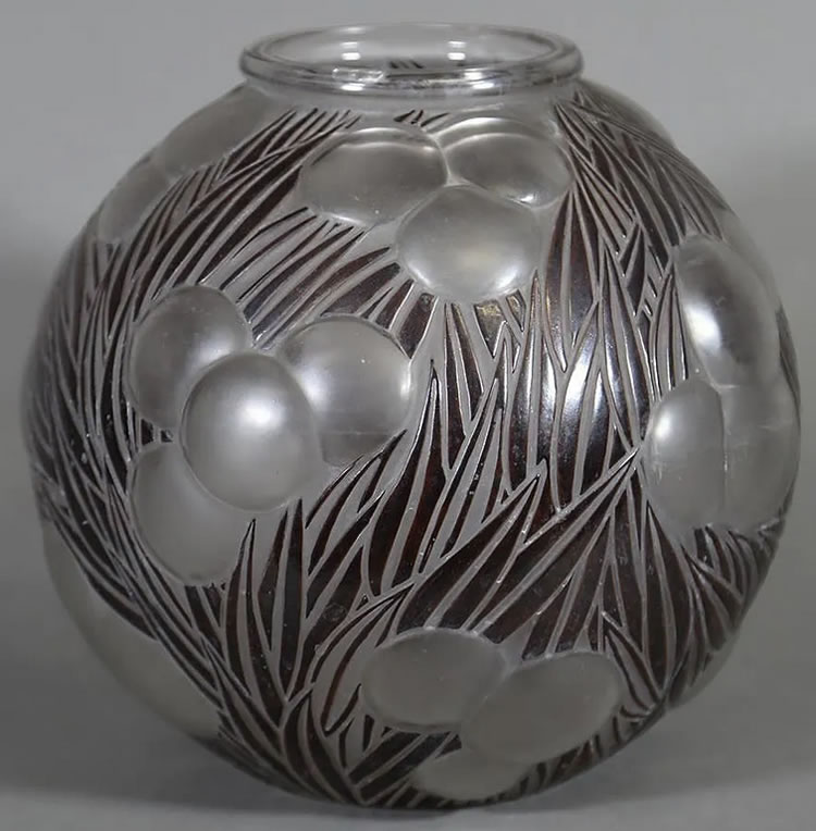 Rene Lalique Vase Oranges