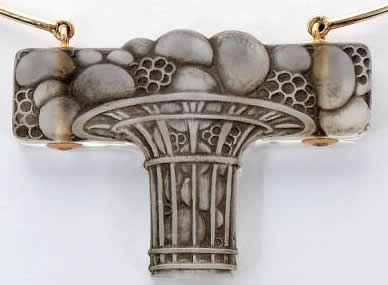 Rene Lalique Pendant Panier De Fruits