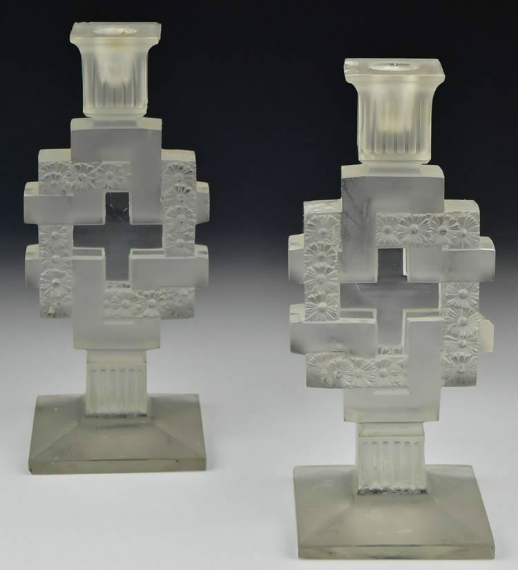 Rene Lalique Candlestick Paquerettes