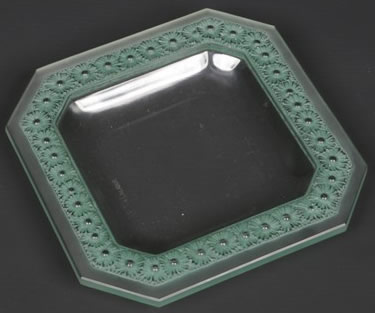 Rene Lalique Square Plate Paquerettes