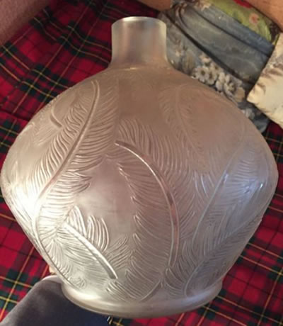 Rene Lalique Vase Plumes