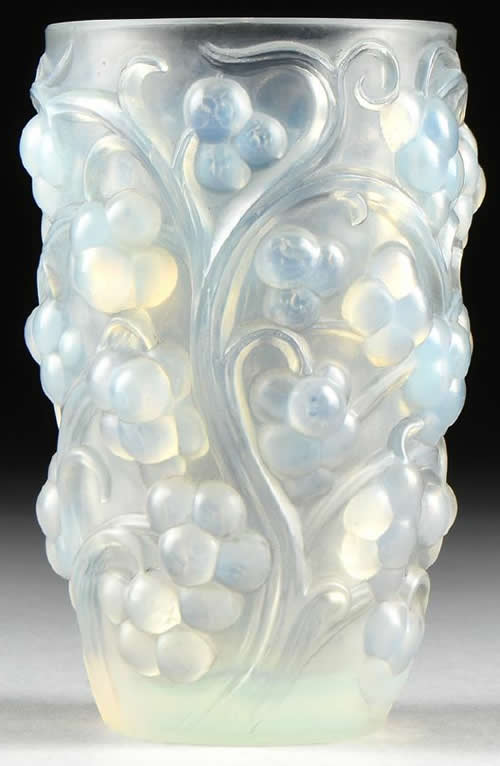 Rene Lalique Vase Raisins