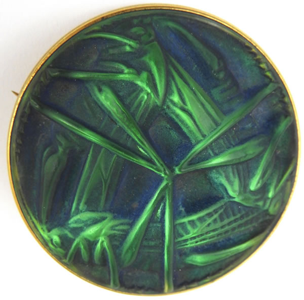 Rene Lalique Brooch Sauterelles