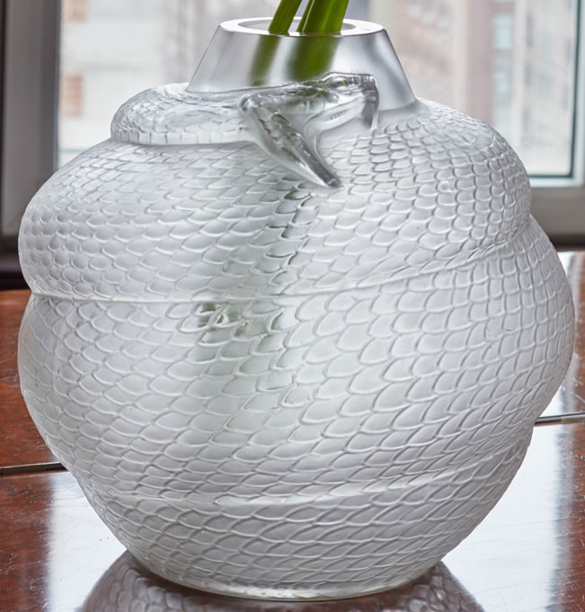 Rene Lalique Vase Serpent