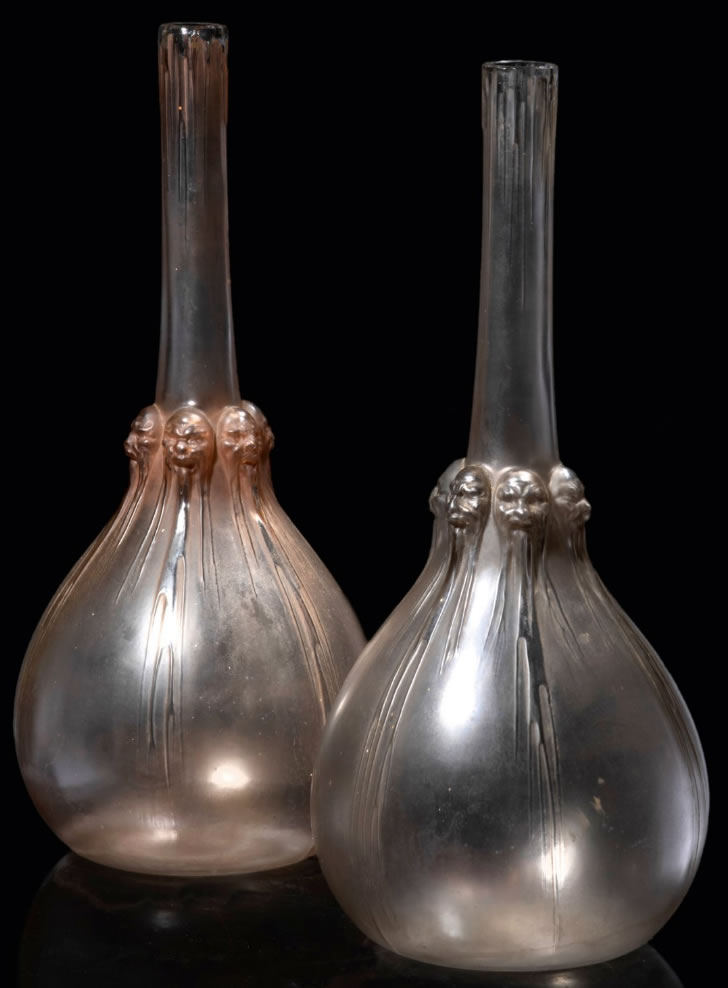 Rene Lalique Carafe Six Tetes