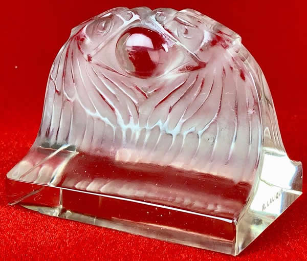 Rene Lalique Paperweight Two Eagles
