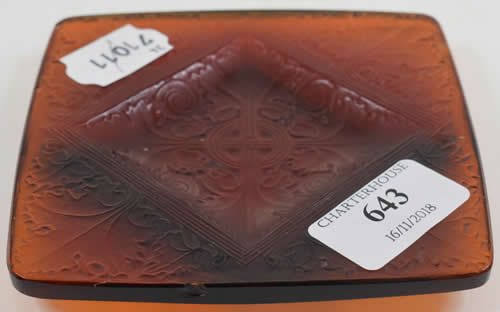 Rene Lalique Ashtray Vezelay