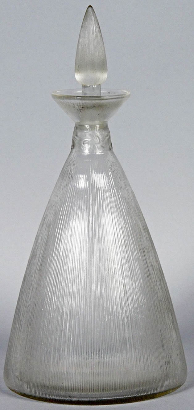 Rene Lalique Decanter Vigne Strie