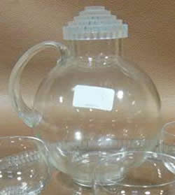 Bambou Lalique France Crystal Modern Pitcher