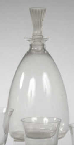 Barsac Lalique France Crystal Modern Decanter