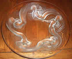 Calypso Lalique France Crystal Platter