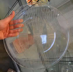 Chartres Lalique France Crystal Modern Plate
