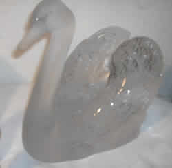 Cygne Tete Droite Lalique France Crystal Modern Swan Decoration
