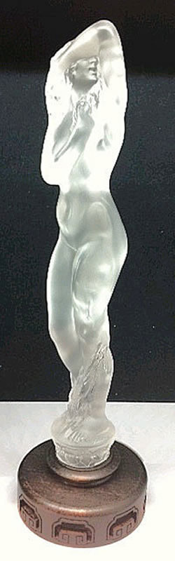 Grande Nue Socle Lierre Lalique France Crystal Modern Statue On Base