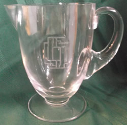 Hagueneau Lalique France Crystal Modern Pitcher