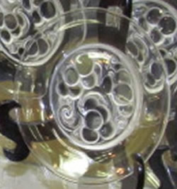 Marienthal Lalique France Crystal Modern Plate