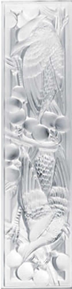 Merles Et Raisins Lalique France Modern Crystal Panel They Now Call Blackbirds And Raisins