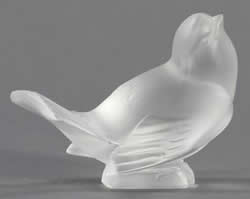 Moineau Moqueur Bird Lalique France Crystal Paperweight