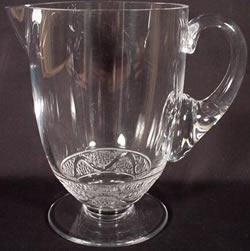 Phaslbourg Lalique France Crystal Modern Pitcher