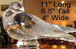 Pigeon Gand Lalique France Crystal Decoration