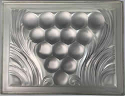 Raisins Lalique France Modern Crystal Panel