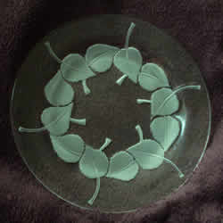 Rolleboise Lalique France Crystal Modern Plate