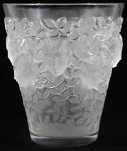 Silenes Lalique France Crystal Vase