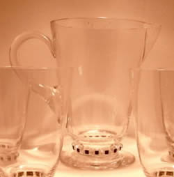 Unawihr Lalique France Crystal Modern Pitcher