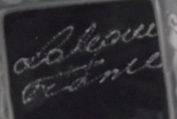 Lalique France Modern Crystal Script Signature Example No. 5