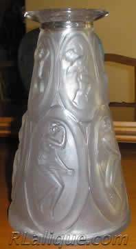 R Lalique Vase Camees