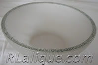 R Lalique Sponge Bowl Fleurettes
