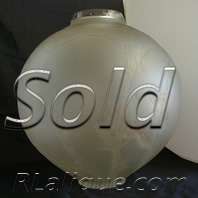 R Lalique Vase Grande Boule Lierre