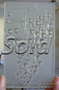 R Lalique Menu Raisin Muscat