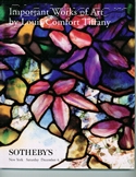 Decorative Arts - Art Nouveau - Art Deco Auction Catalogue - Book - Magazine For Sale: Important Works of Art by Louis Comfort Tiffany, Sotheby's, New York, December 4, 1999 : A Post War Auction Catalog - Book - Magazine Decorative Arts - Art Nouveau - Art Deco Auction Catalogue - Book - Magazine For Sale: Important Works of Art by Louis Comfort Tiffany, Sotheby's, New York, December 4, 1999 : A Post War Auction Catalog - Book - Magazine
