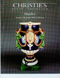 Decorative Arts - Art Nouveau - Art Deco Auction Catalogue - Book - Magazine For Sale: Christie's South Kensington Majolica Tuesday 2 November 1999 at 2.00 p.m.: A Post War Auction Catalog - Book - Magazine Decorative Arts - Art Nouveau - Art Deco Auction Catalogue - Book - Magazine For Sale: Christie's South Kensington Majolica Tuesday 2 November 1999 at 2.00 p.m.: A Post War Auction Catalog - Book - Magazine